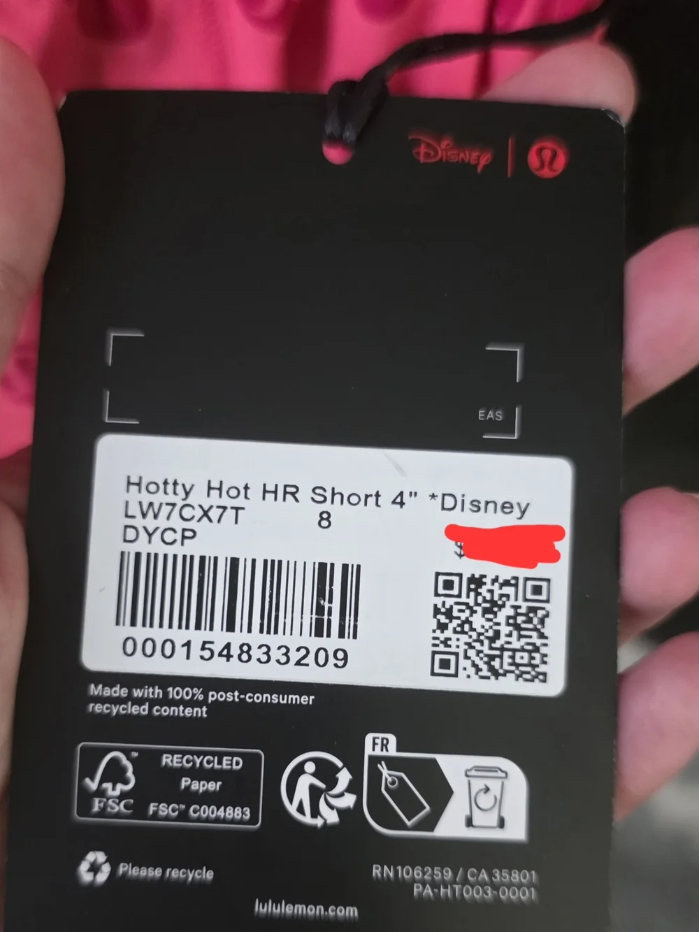 NWT Disney x lululemon Hotty Hot High-Rise Short 4